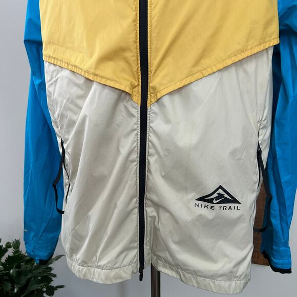 Nike Windrunner Solar Flare Trail Jacket Mens L Hooded Colorblock Windbreaker - Picture 16 of 16
